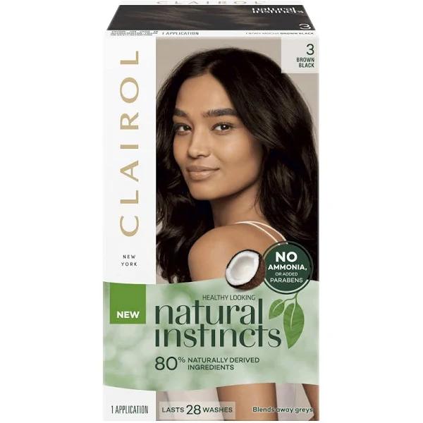 Clairol Natural Instincts Hair Colour - 3 Brown Black