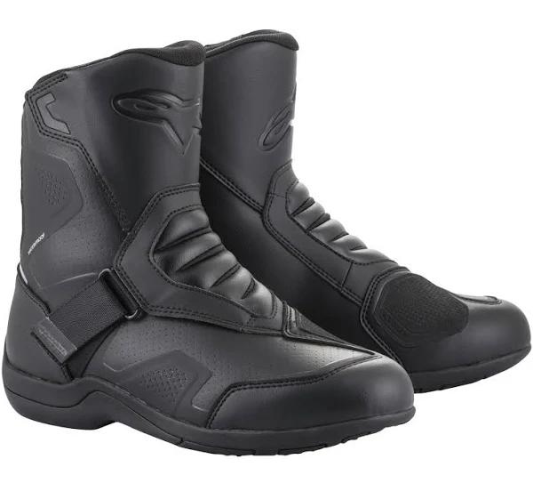 Alpinestars Ridge V2 Waterproof Motorcycle Boots, Black, Size 37