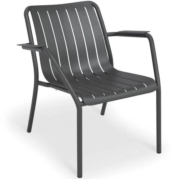 Roku Outdoor Lounge Chair in Matt Charcoal