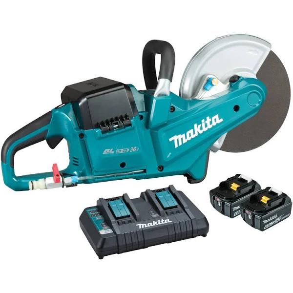 Makita DCE090PG2 - 36V (18Vx2) Brushless 230mm (9") PowerCut Kit (2 x 6.0Ah)