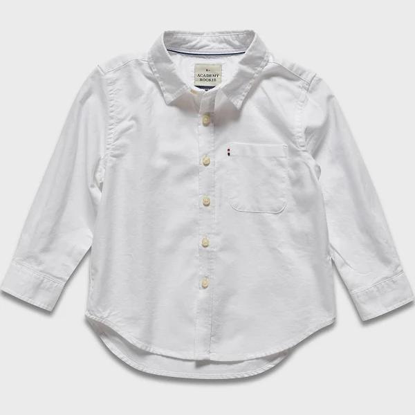 Academy Brand Kids Vintage Oxford Shirt - White 4