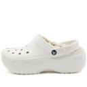 Crocs Unisex Classic Platform Lined Clog - White