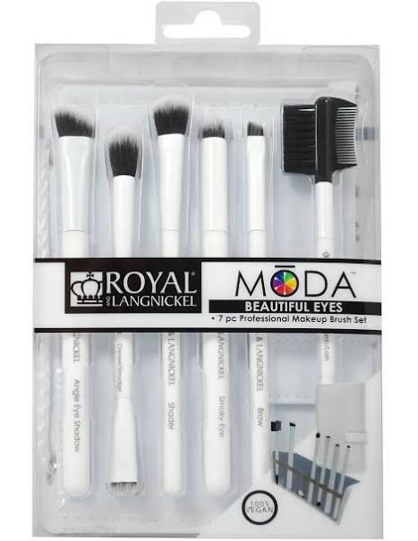 Moda - Beautiful Eyes 7pc White Brush Kit