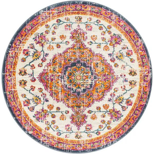 Babylon White Round Rug 150X150CM