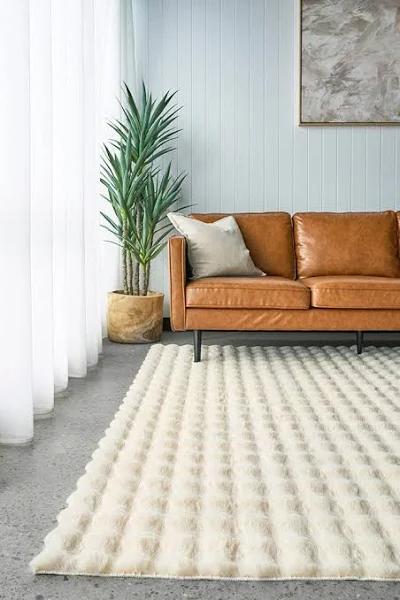 Bubble Natural - Machine Washable Rug 270 x 180cm