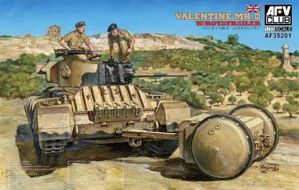 AFV Club 1/35 Valentine Mk.III w/ Rotatrailer