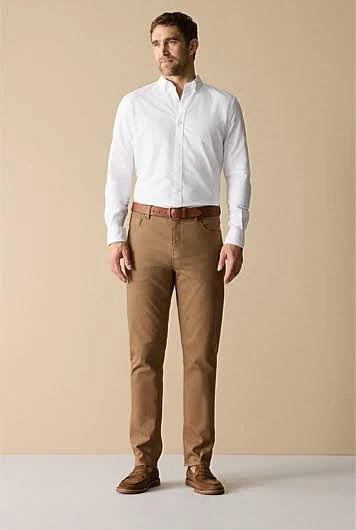 Trenery Garment Dyed Five Pocket Pant in Taupe 30 Taupe AU581919