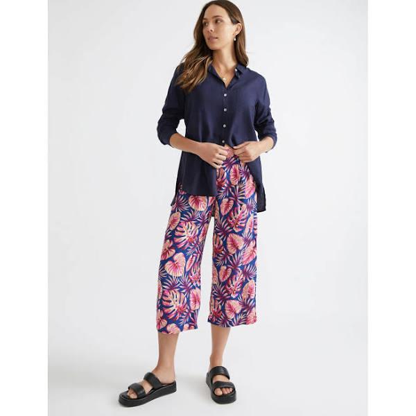 Katies 7/8 Printed Wide Leg Pants - Size 12 - Womens - Tbc 1