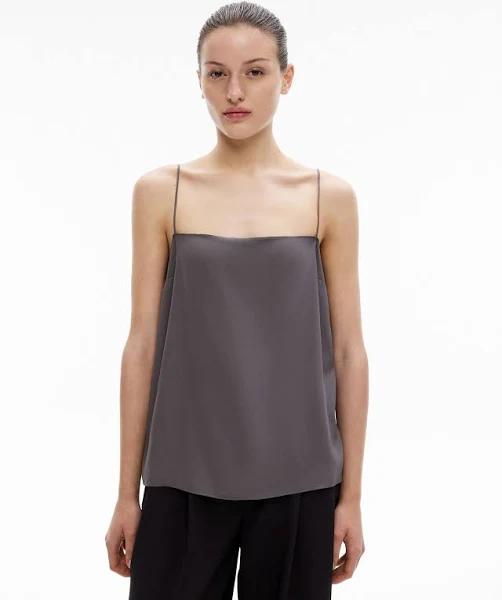 Witchery Women's Silk Camisole Top, Charcoal, 10