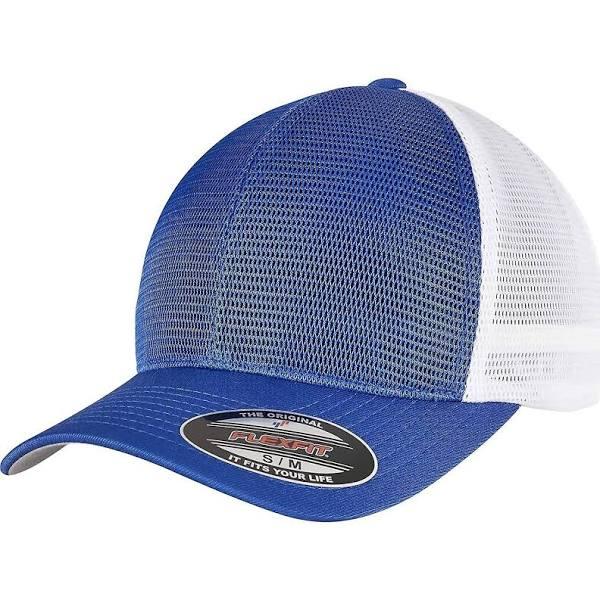 Flexfit Unisex Adult Omnimesh Mesh Two Tone Cap Royal Blue/White S-M