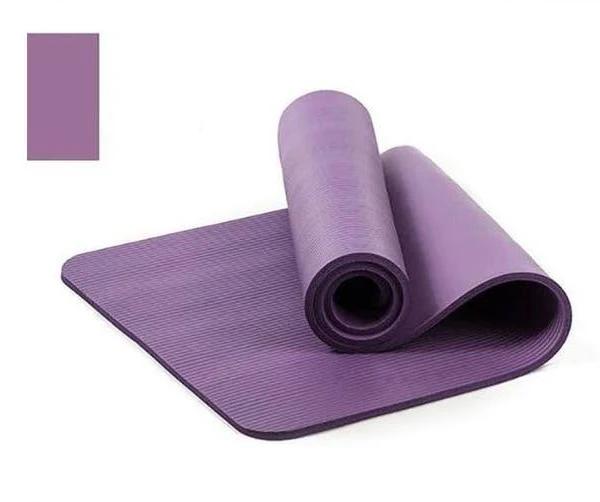 10mm Thick Durable NBR Yoga Mat Pad Non Slip Exercise Fitness Gym Pilates - Purple - AfterPay & zipPay Available