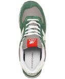 New Balance Green & Gray 574 Sneakers