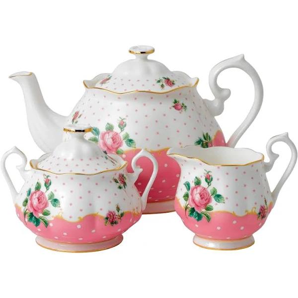 Royal Albert Cheeky Pink Teapot Sugar Creamer Set