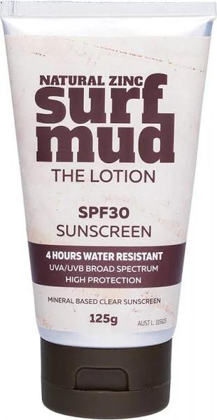 Surfmud Natural Zinc Sunscreen Lotion SPF30 125g