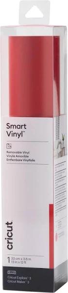 Cricut Smart Vinyl Removable Red 12 ft