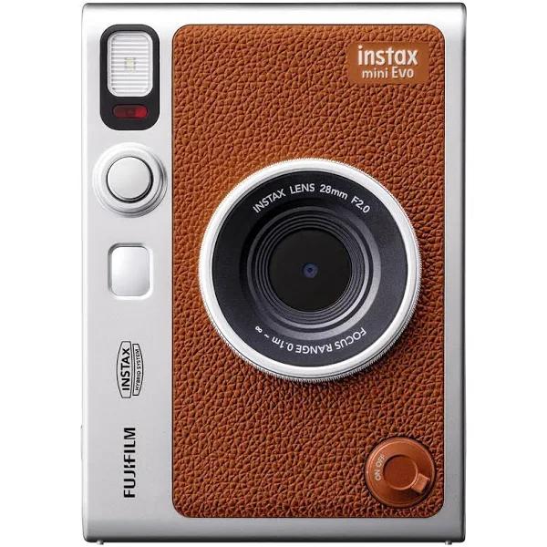 Fujifilm 2023 Instax Mini Cheki Evo Hybrid Instant Camera Brown Type-C Model