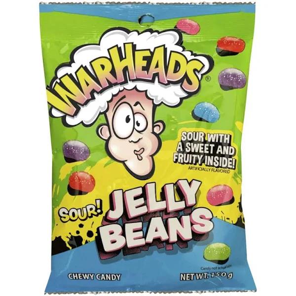 Warheads Sour Jelly Beans - 150g