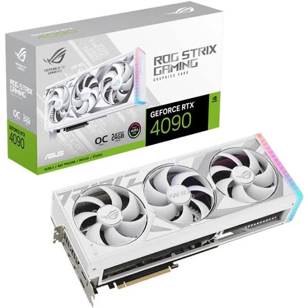 Asus ROG Strix GeForce RTX 4090 24GB GDDR6X White OC Edition Graphics Card