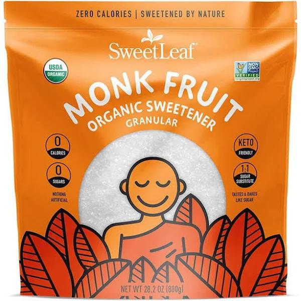 SweetLeaf Monk Fruit Granular Organic Sweetener 28.2 oz.