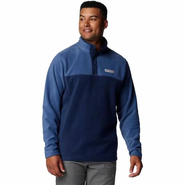 Columbia Mens Steens Mountain II Half Snap Fleece - Blue