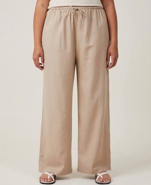 Cotton On - Women's Neutrals Pants - Haven Wide Leg Pants - Size 6 at The Iconic