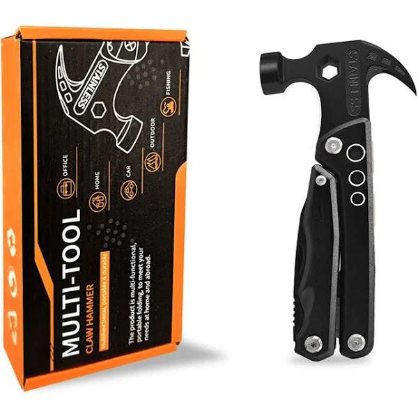 12 in 1 Multifunctional Pocket Tool Mini Hammer Multi Camping Tool