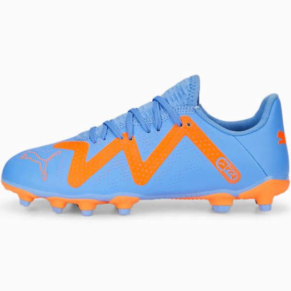 Puma Kids' Future Play FG Soccer Cleats, Boys', Size 5, Blue/White