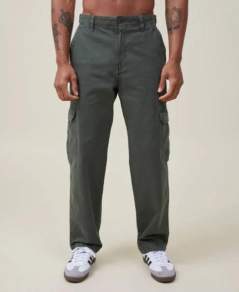 Cotton On - Men's Green Cargo Pants - Tactical Cargo Pants - Size 28 at The Iconic