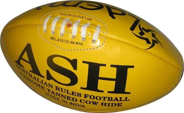 Genuine Leather Australian Rules Match Foot Ball Afl Official Size 5