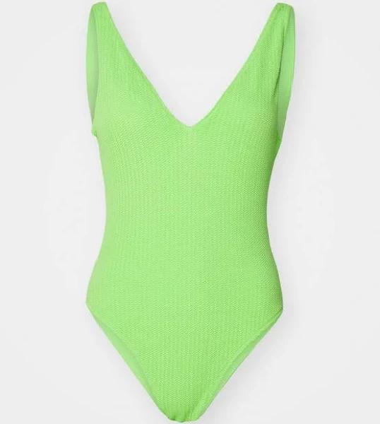 Sea Dive Deep V Neck One Piece - Jasmin Green - 12 / Jasmin Green