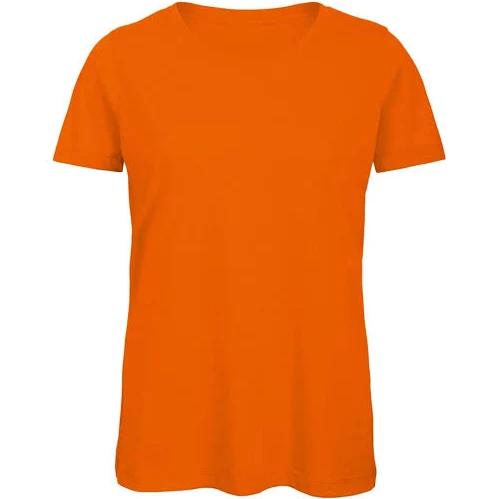 B&C Womens/Ladies Favourite Organic Cotton Crew T-Shirt Orange XS