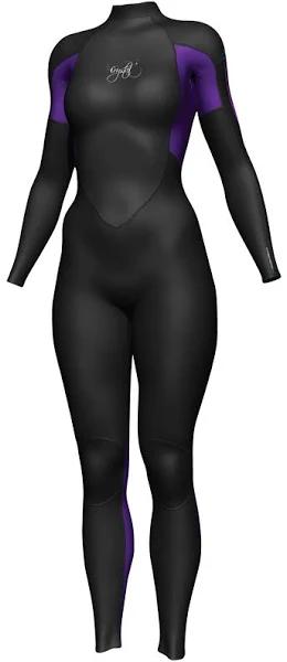 Crystal Women's Superstretch Steamer 3/2mm Wetsuit Purple/Black