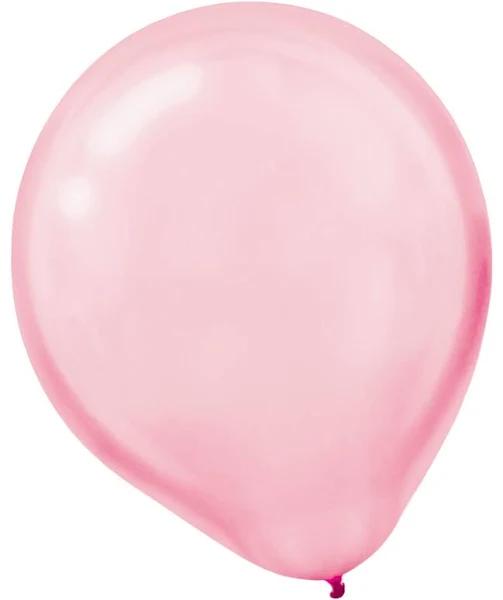 Latex Balloons Pearl 30cm 15 Pack - New Pink