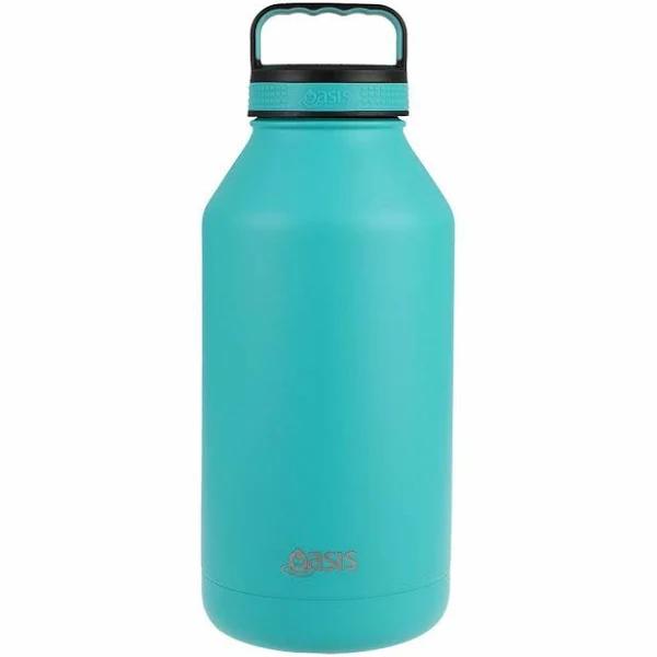 Oasis Double Wall Vacuum Insulated Stainless Steel Drink Bottle 1.9L Turquoise - AfterPay & zipPay Available