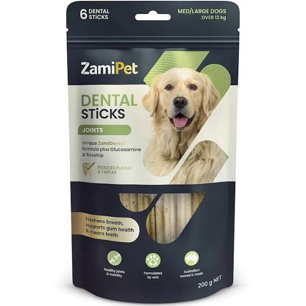 ZamiPet Dental Sticks Joints Dog Treat for Medium & Large Dogs 200g