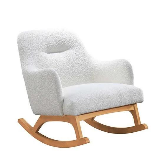 YABELO Fabric Rocking Chair White by Freedom