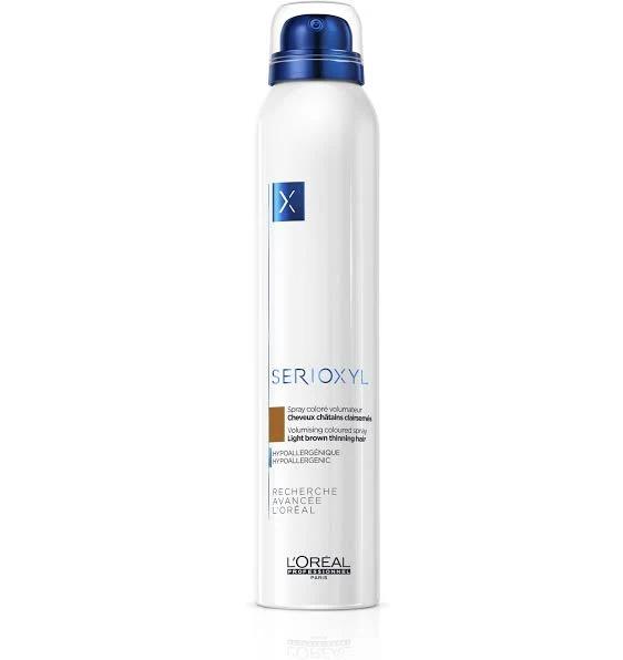 L'Oreal Professionnel Serioxyl Volumising & Bodifying Coloured Spray - Light Brown (200ml)