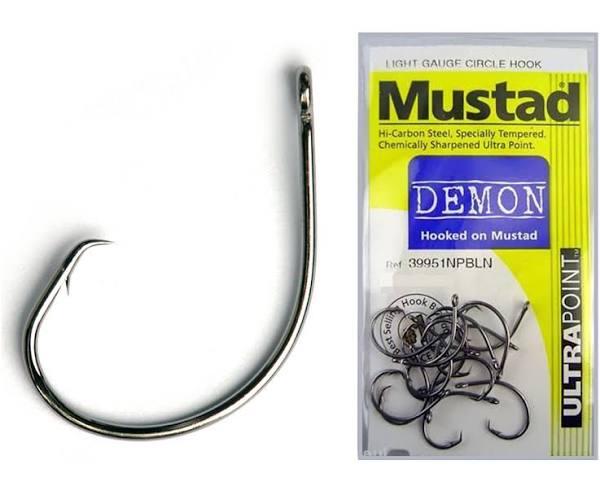 Mustad Demon 39951npbln Circle Hook - 1