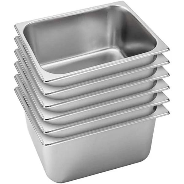 SOGA 6x Gastronorm GN Pan Full Size 1/2 GN Pan 20cm Deep Stainless Steel Tray