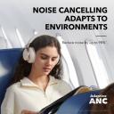 Soundcore by Anker, Space One, Active Noise Cancelling Headphones, 2x Stronger Voice Reduction, 40H ANC Playtime, App Control, LDAC Hi-Res Wireless