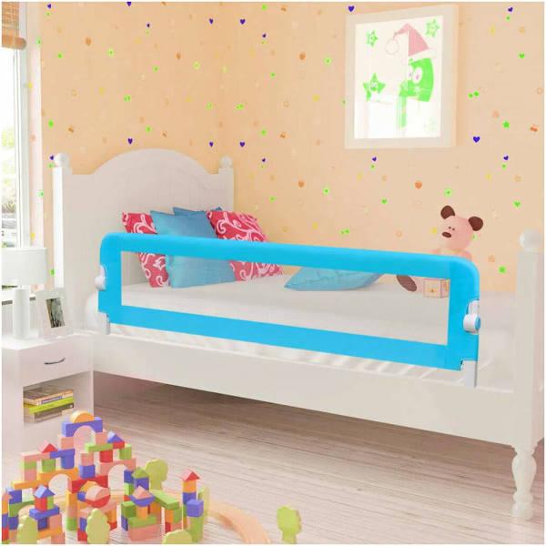 vidaXL - Toddler Safety Bed Rail - Blue - 150 x 42 cm