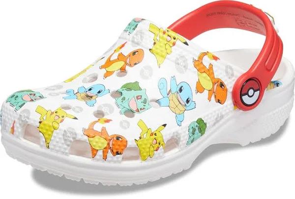 Crocs Toddlers' Classic Pokemon Clog White / Multi C5