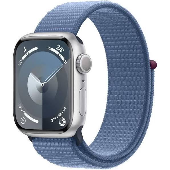 Apple Watch Series 9 41mm Silver Aluminium Case GPS Sport Loop