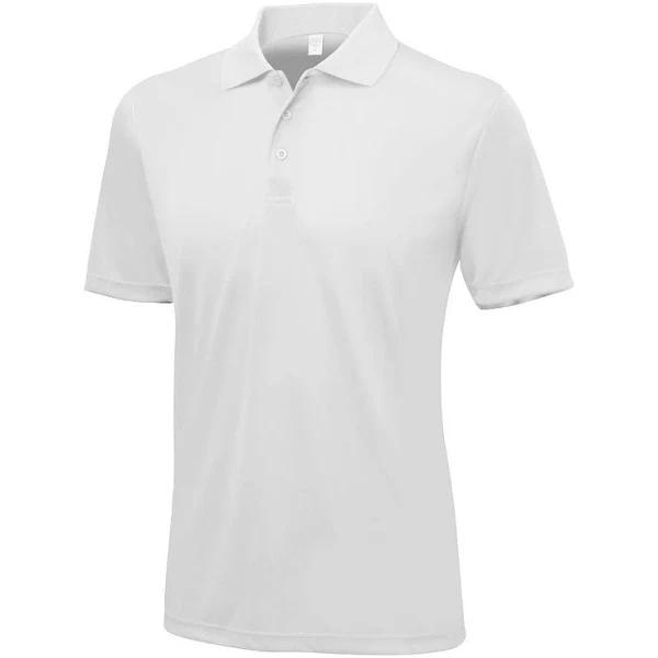 AWDis Just Cool Mens Smooth Short Sleeve Polo Shirt Arctic White M