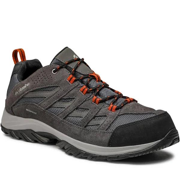 Columbia Crestwood Waterproof Hiking Shoes Dark Grey Orange - 47