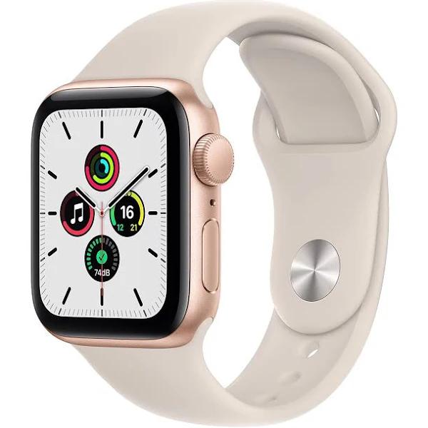 Apple Watch SE 40mm Gold Aluminium Case with Starlight Sport Band - GPS