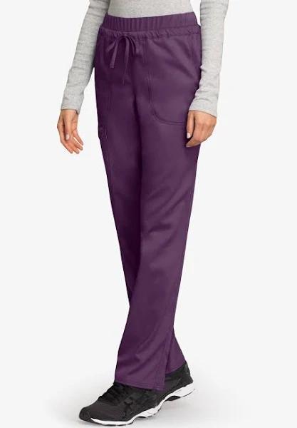 Cherokee Workwear Revolution Drawstring Cargo Scrub Pants - XL - Eggplant