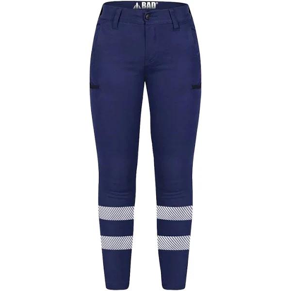 Bad Womens Flex HYPERMOVE Work Jeggings With 3M Tape, 14 / Navy