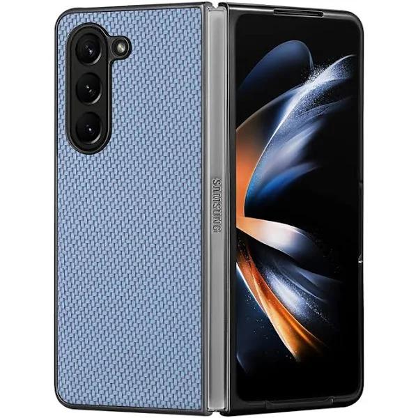 Olixar Light Blue Carbon Fibre Case - For Samsung Galaxy Z Fold5