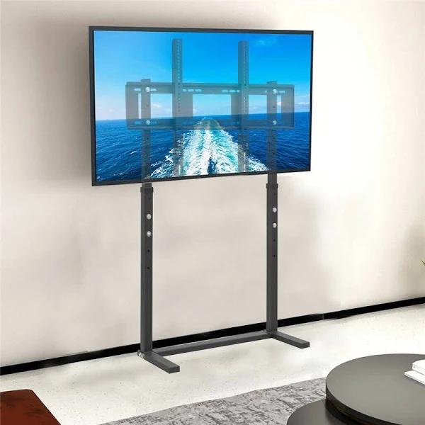 Tv Floor Stand Height Adjustable Bracket Entertainment Stand For